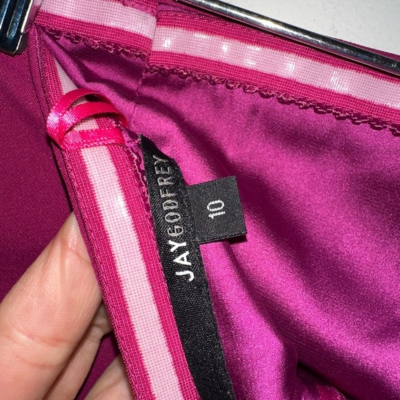 Jay Godfrey Fuchsia Torres Gown Size 10 - Picture 8 of 8